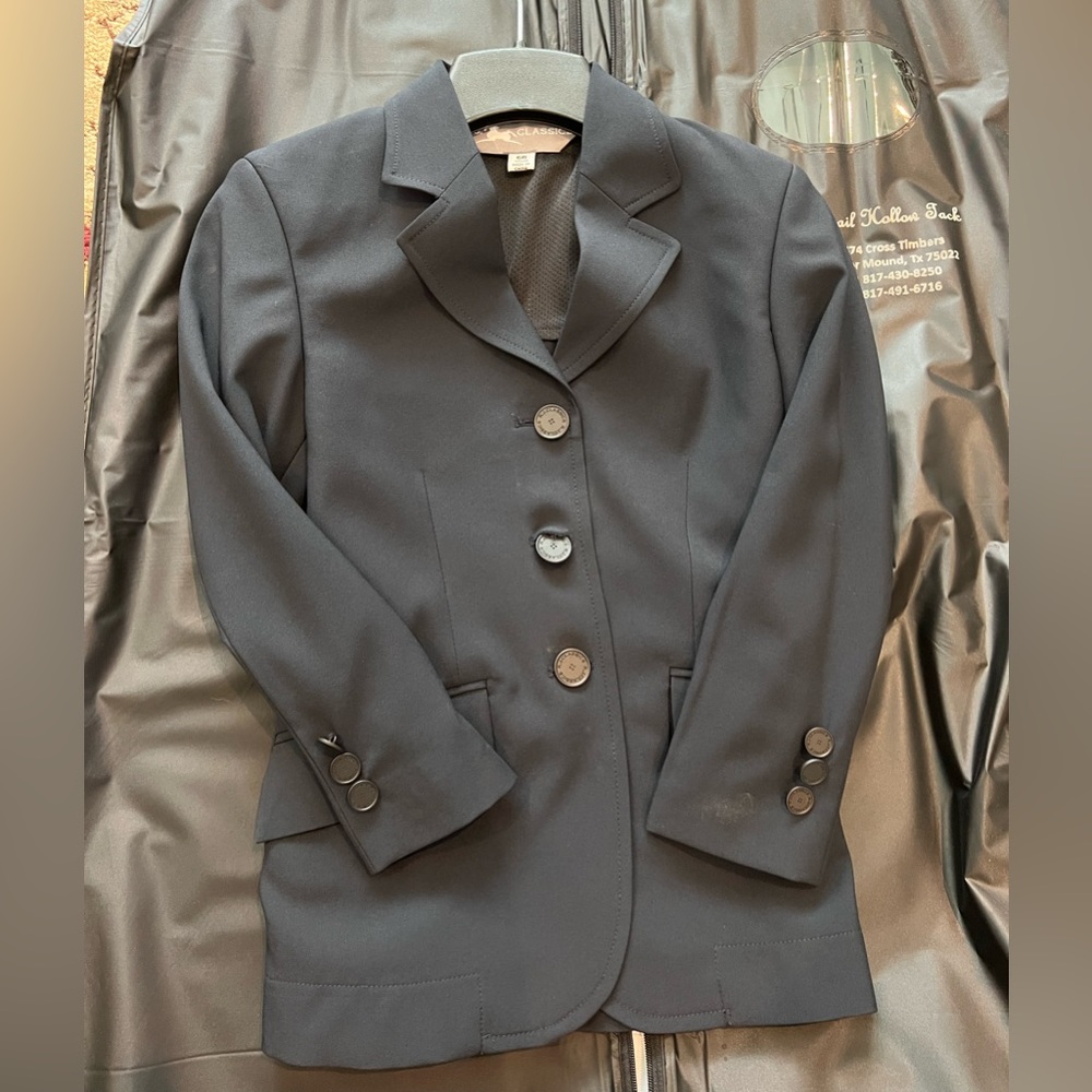 Kids Navy Equestrian Show Competition Jacket